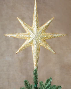 Balsam Hill All Over Beaded Star Christmas Tree Toppers Sale