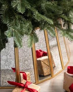 Balsam Hill Antiqued Mirror Christmas Tree Collars Hot