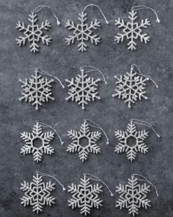 Balsam Hill Beaded Snowflake Christmas Ornament Collection