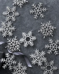Balsam Hill Beaded Snowflake Christmas Ornament Collection