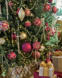 Balsam Hill Brilliant Bordeaux Ornament Collection