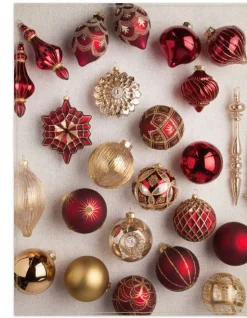 Balsam Hill Brilliant Bordeaux Ornament Collection