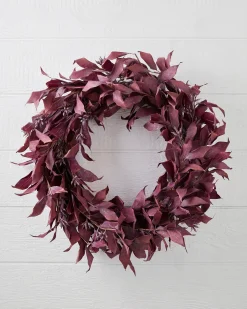 Balsam Hill Burgundy Leaves Foliage Discount