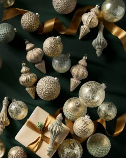 Balsam Hill Burnished Metals Ornament Collection Hot