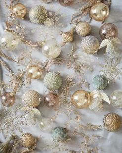 Balsam Hill Burnished Metals Ornament Collection Hot