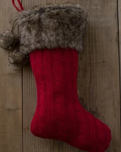 Balsam Hill Cableknit Stockings Outlet