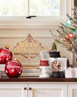 Balsam Hill Christmas Moments Musical Snow Globes New