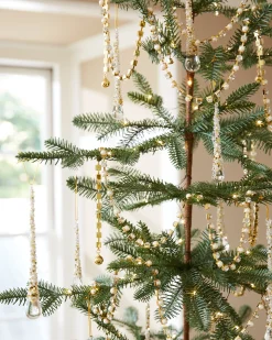 Balsam Hill Crystal & Gold Christmas Tree Garlands Discount