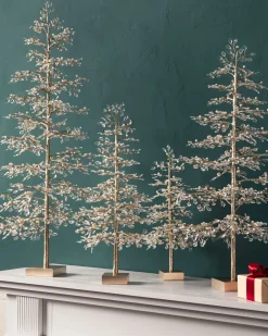 Balsam Hill Crystal & Pearl Champagne Trees