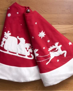 Balsam Hill Dashing Through The Snow Christmas Tree Skirts