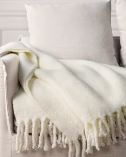 Balsam Hill Faux Mohair Throws Sale