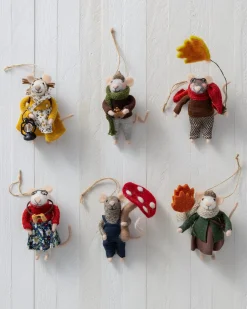 Balsam Hill Festive Friends Felt Christmas Ornament Collection