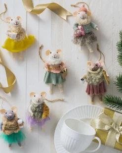 Balsam Hill Festive Friends Felt Christmas Ornament Collection