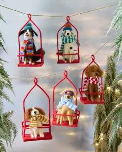 Balsam Hill Festive Friends Felt Christmas Ornament Collection