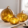 Balsam Hill Glowing Glass Pumpkins - Set Of 3 Online