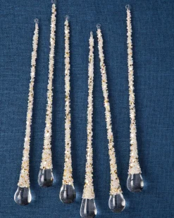 Balsam Hill Icy Teardrop Ornament Collection Discount