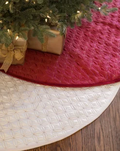 Balsam Hill Lancaster Quilted Tree Skirts New