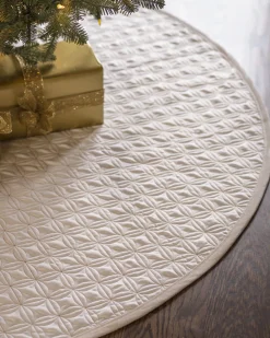 Balsam Hill Lancaster Quilted Tree Skirts New