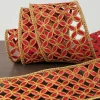 Balsam Hill Lattice Cutout Christmas Tree Ribbon New