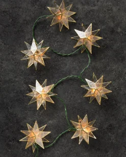 Balsam Hill Lit Capiz Star Christmas Tree Garlands Best