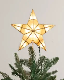 Balsam Hill Lit Capiz Star Tree Toppers New