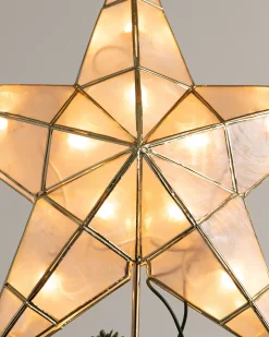 Balsam Hill Lit Capiz Star Tree Toppers New