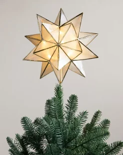 Balsam Hill Lit Capiz Star Tree Toppers New