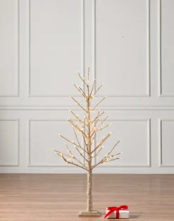 Balsam Hill Lit Champagne Glitter LED Trees Online