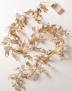 Balsam Hill Lit Glitter Leaf Christmas Tree Garlands Sale