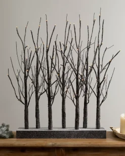 Balsam Hill Lit Snowy Branch LED Tree Grove Sale