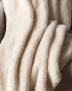 Balsam Hill Lodge Faux Fur Throws Clearance