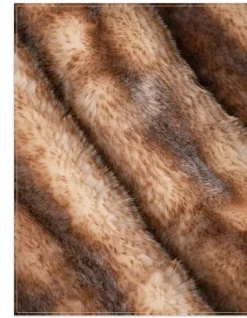 Balsam Hill Lodge Faux Fur Throws Clearance