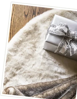 Balsam Hill Lodge Faux Fur Tree Skirts Hot