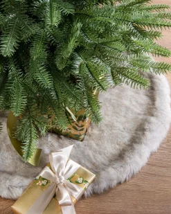 Balsam Hill Lodge Faux Fur Tree Skirts Hot