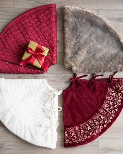 Balsam Hill Lodge Faux Fur Tree Skirts Hot