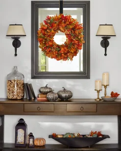 Balsam Hill Maple Leaf & Japanese Lantern Foliage New