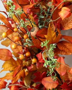 Balsam Hill Maple Leaf & Japanese Lantern Foliage New