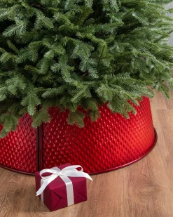 Balsam Hill Merry Metallic Quilted Christmas Tree Collars Clearance