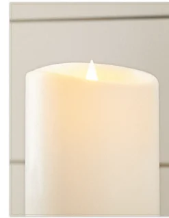 Balsam Hill Miracle Flame LED Outdoor Pillar Candles Clearance
