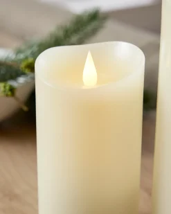 Balsam Hill Miracle Flame Premium 3D LED Wax Pillar Candles Online
