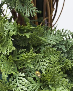 Balsam Hill Outdoor Beacon Hill Cypress Artificial Christmas Topiaries