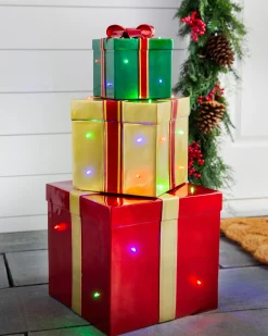 Balsam Hill Outdoor Lit Stackable Christmas Gifts Best