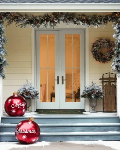 Balsam Hill Outdoor Merry Christmas Ornaments
