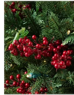 Balsam Hill Outdoor Red Berry Evergreen Potted Trees New