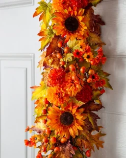 Balsam Hill Outdoor Sunburst Mums Foliage Online