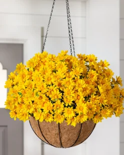 Balsam Hill Outdoor Sunset Mums Foliage New