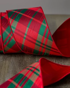 Balsam Hill Plaid Christmas Tree Ribbon Collection Online
