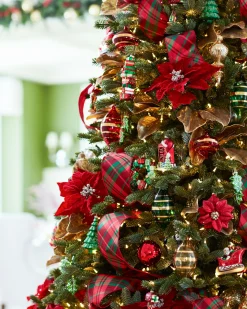 Balsam Hill Plaid Christmas Tree Ribbon Collection Online