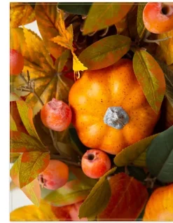 Balsam Hill Pumpkin & Eucalyptus Foliage New