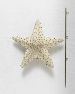 Balsam Hill Radiant Star Beaded Christmas Tree Topper Discount